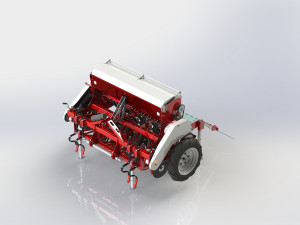 WG 1007 - Mounted mechanical seed drill 3Dモデル