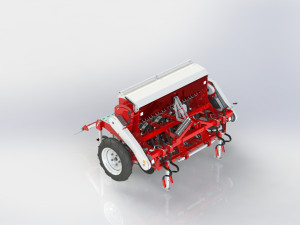 WG 1007 - Mounted mechanical seed drill 3Dモデル