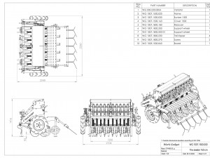 WG 1007 - Mounted mechanical seed drill 3Dモデル