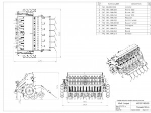WG 1007 - Mounted mechanical seed drill 3Dモデル
