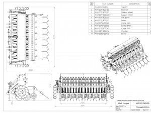 WG 1007 - Mounted mechanical seed drill 3Dモデル