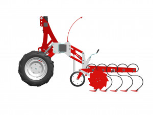 WG 0002 Row-Crop Cultivator Range 300 cm Model 3D