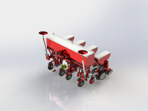 WG 0211 - Double-disc precision vacuum planters 300 cm Model 3D