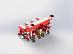 WG 0211 - Double-disc precision vacuum planters 300 cm Model 3D