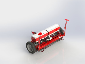 WG 0110 - Seed drills 360 cm Model 3D