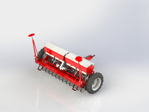 WG 0110 - Seed drills 360 cm Model 3D