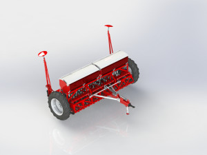 WG 0110 - Seed drills 360 cm Model 3D