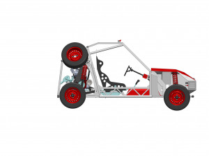 WG 3002 - Buggy based on VAZ 2109 Modelo 3D