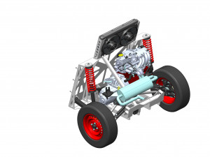 WG 3002 - Buggy based on VAZ 2109 Modelo 3D