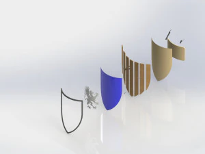 WG 7002 - Scudo Modello 3D