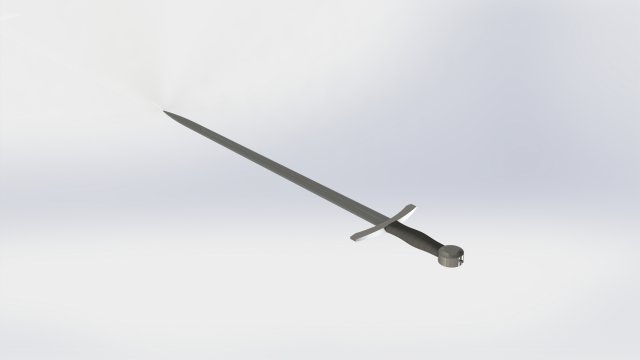 WG 7002 - 15th century sword 3D 模型 .c4d .max .obj .3ds .fbx .stl .blend 