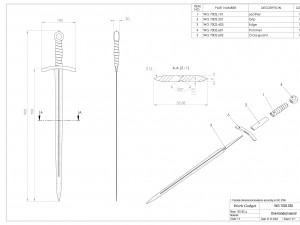 WG 7002 - 15th century sword 3D 模型