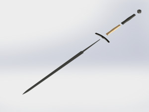 WG 7002 - Bastard sword Modèle 3D