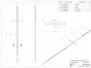 WG 7002 - Two-handed sword 3D 模型