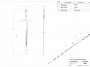 WG 7002 - Mannaia Modello 3D
