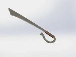 WG 7002 - Ersatz falchion v1 Model 3D