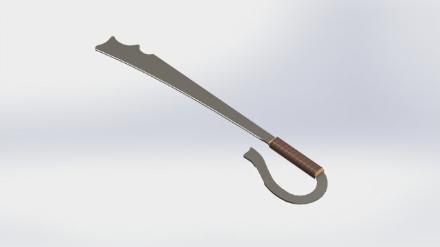 WG 7002 - Ersatz falchion v2 3Dモデル .c4d .max .obj .3ds .fbx .stl .blend 