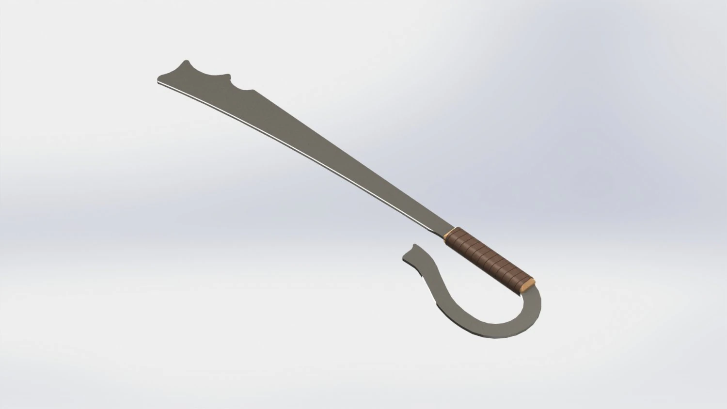 WG 7002 - Ersatz falchion v2 3D Model .c4d .max .obj .3ds .fbx .stl .blend 