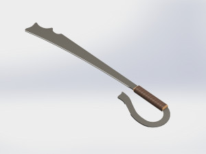 WG 7002 - Ersatz falchion v2 Modelo 3D