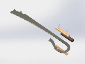WG 7002 - Ersatz falchion v2 3D Model