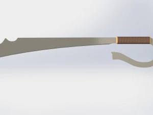 WG 7002 - Ersatz falchion v2 3D Model
