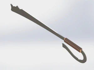 WG 7002 - Ersatz falchion v2 3D Model