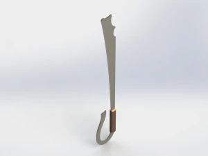 WG 7002 - Ersatz falchion v2 3D Model