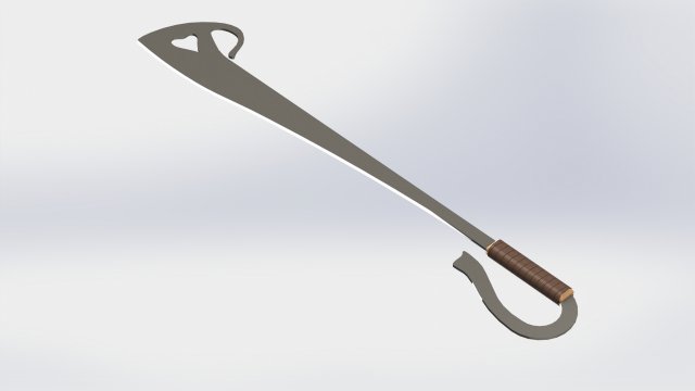 WG 7002 - Ersatz falchion v3 3D 模型 .c4d .max .obj .3ds .fbx .stl .blend 