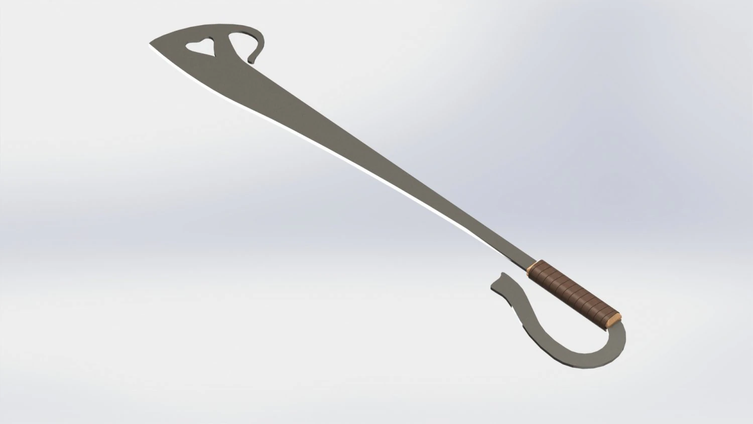 WG 7002 - Ersatz falchion v3 3D Model .c4d .max .obj .3ds .fbx .stl .blend 
