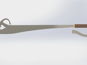 WG 7002 - Ersatz falchion v3 3D 模型