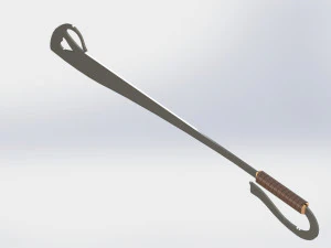 WG 7002 - Ersatz falchion v3 3D Model