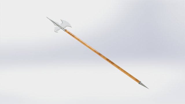 WG 7011 - Swiss halberd 3Dモデル .c4d .max .obj .3ds .fbx .stl .blend 
