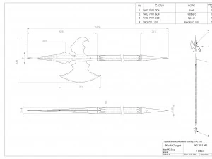 WG 7011 - Swiss halberd 3D Model
