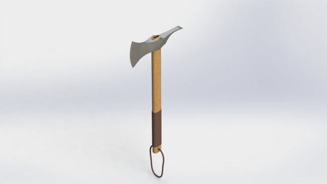 WG 7014 - Axe v3 3D Модель .c4d .max .obj .3ds .fbx .stl .blend 