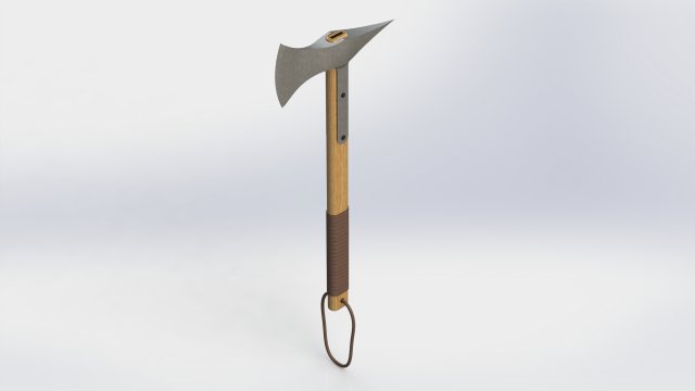 WG 7014 - Axe v2 3D Модель .c4d .max .obj .3ds .fbx .stl .blend 