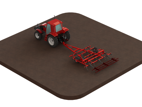 WG 0038 - Field cultivator 3Dモデル