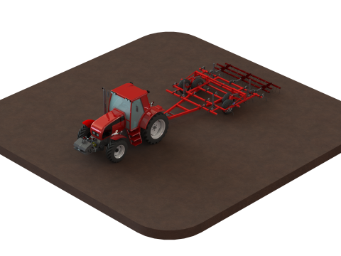 WG 0038 - Field cultivator 3Dモデル