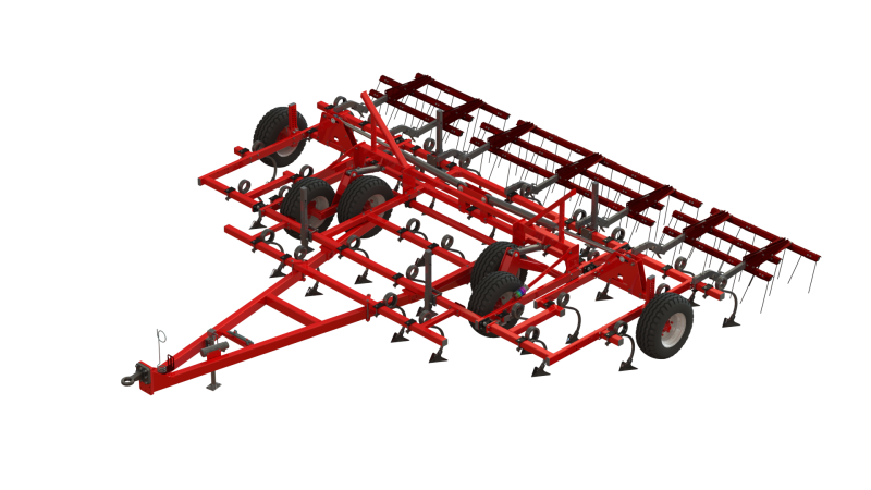 WG 0038 - Field cultivator 6m 3D मॉडल .c4d .max .obj .3ds .fbx .stl .blend