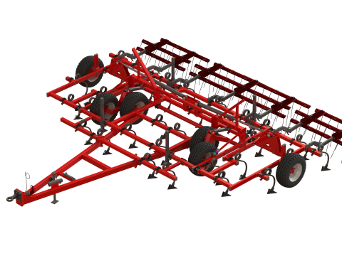 WG 0038 - Field cultivator 6m 3D Model