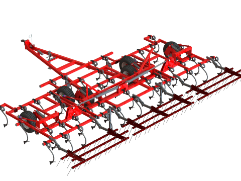 WG 0038 - Field cultivator 8m Modèle 3D