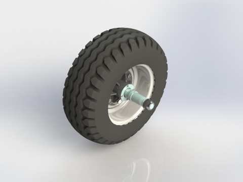 Agricultural wheel hub 10-75x15 3D Model