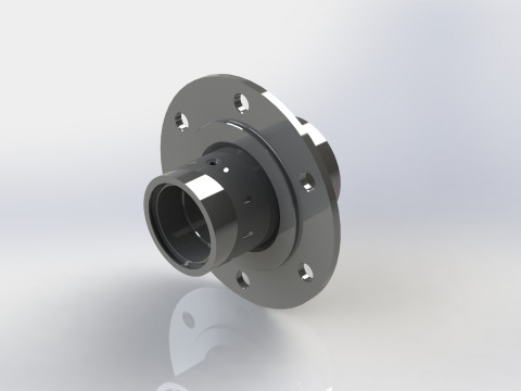 Agricultural wheel hub 10-75x15 3D Model