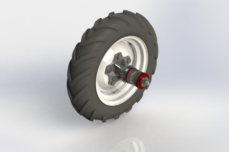 Agricultural Wheel hub 5xR16 3D 模型 .c4d .max .obj .3ds .fbx .stl .blend 