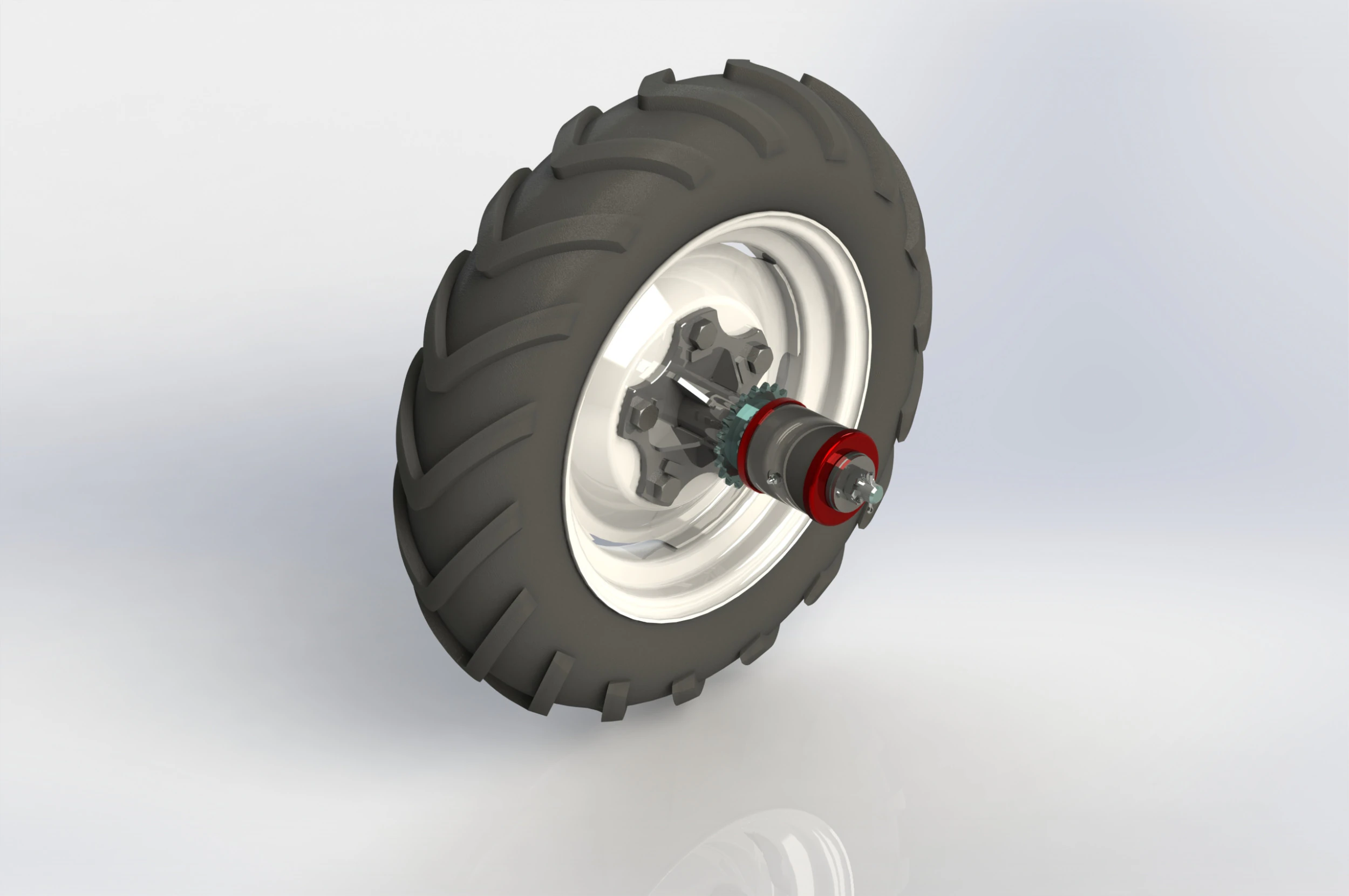Agricultural Wheel hub 5xR16 3D Model .c4d .max .obj .3ds .fbx .stl .blend 