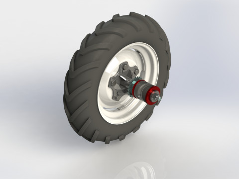Agricultural Wheel hub 5xR16 3D Model