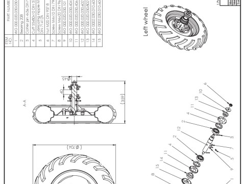 Agricultural Wheel hub 5xR16 3D 模型