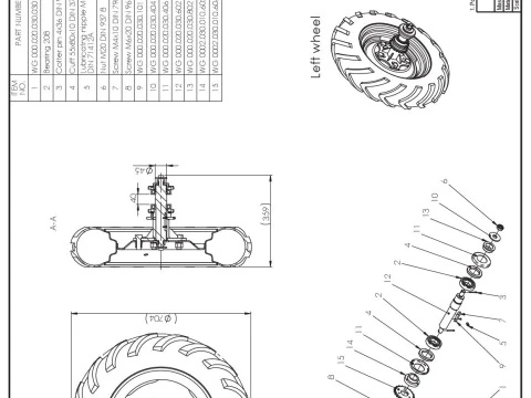 Agricultural Wheel hub 5xR16 3D Model