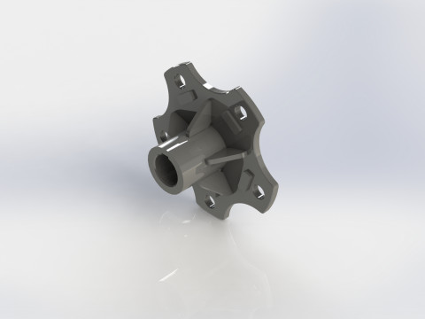 Agricultural Wheel hub 5xR16 3D 模型