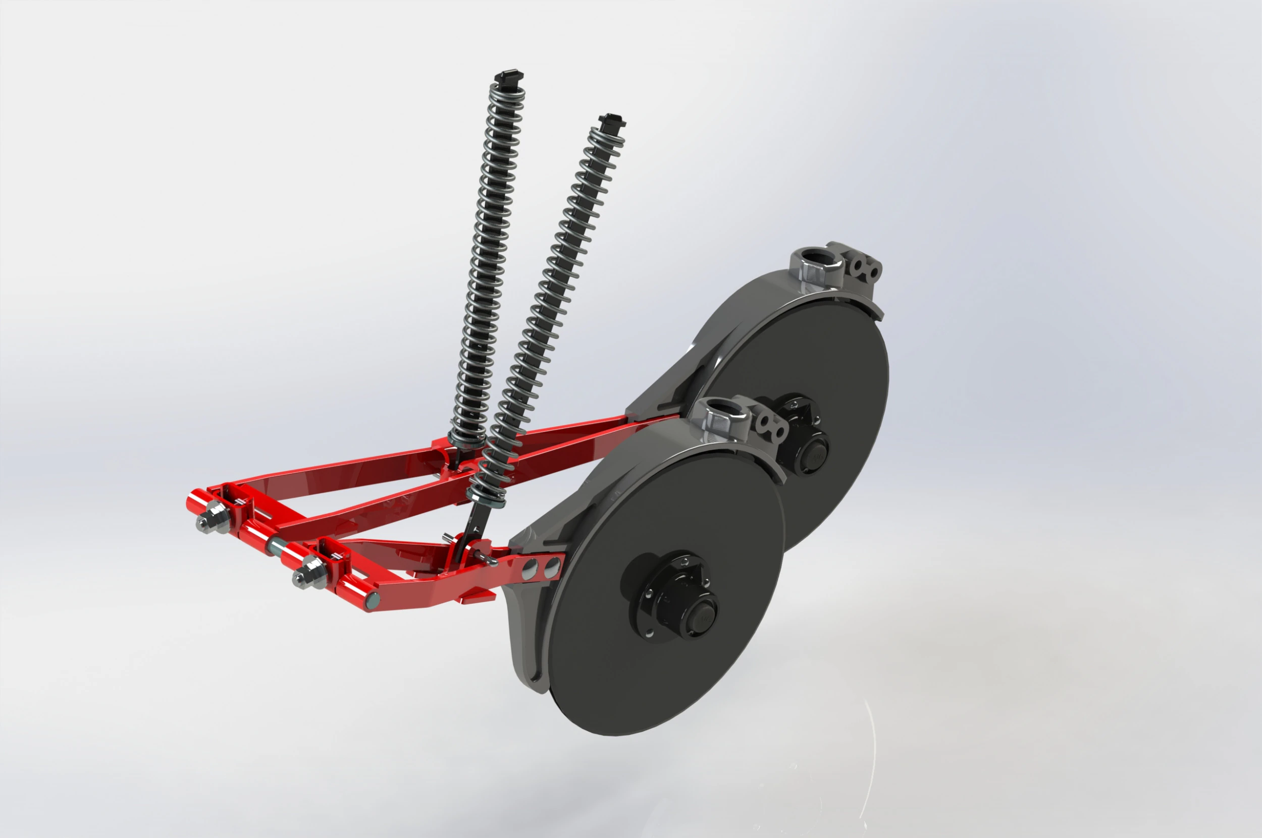 Coulter unit with linkage 3D Model .c4d .max .obj .3ds .fbx .stl .blend 