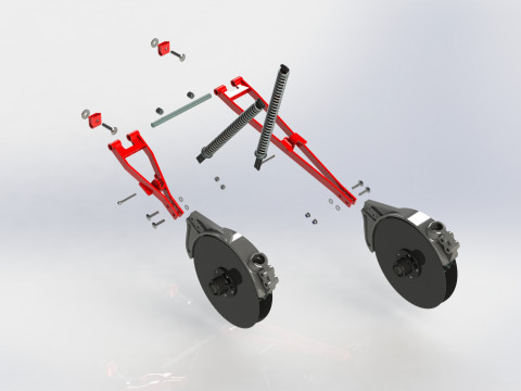 Coulter unit with linkage Modello 3D